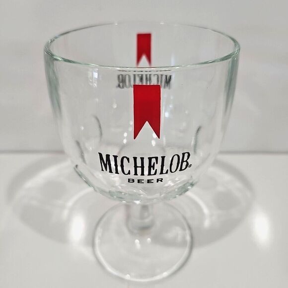 Michelob Beer Other - Vintage Michelob Beer Thumbprint Heavy Glass Goblet - Collectible